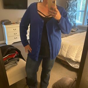 Royal blue button down cardigan 22/24